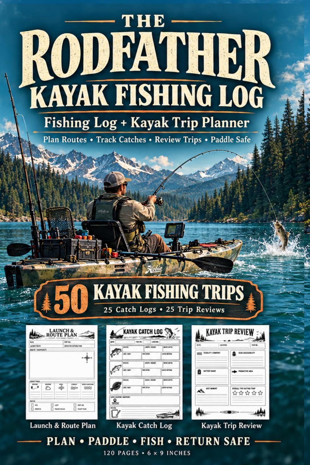 The RodFather Kayak Fishing Log: A Complete Kayak Fishing Log Book and Trip Planner for Tracking Routes, Catches, Weather, Water Conditions, Safety, Gear and Fishing Adventures baixar o livro de graça