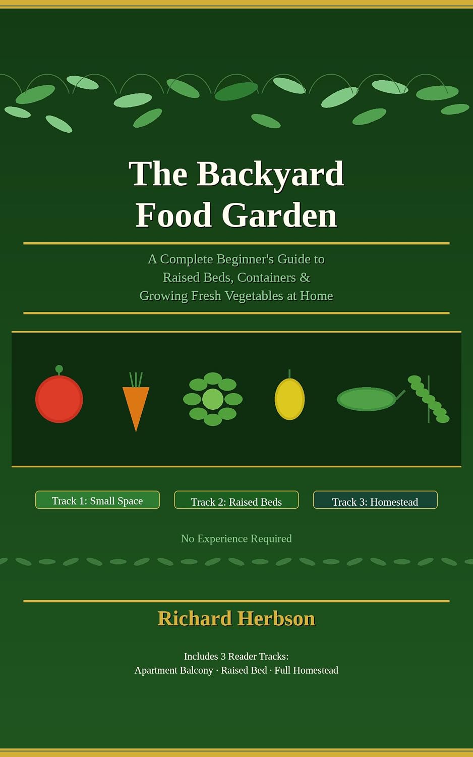 ler totalmente The Backyard Food Garden: A Complete Beginner's Guide to Raised Beds, Containers & Growing Fresh Vegetables at Home (English Edition)