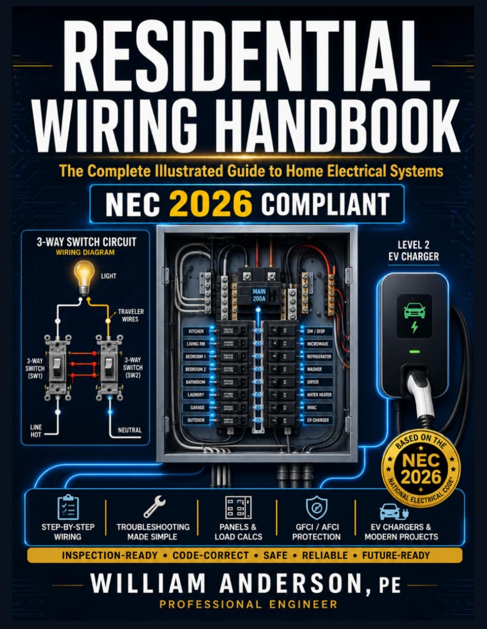 capítulo por capítulo baixar Residential Wiring Handbook: The Complete Illustrated Guide to Home Electrical Systems with NEC 2026 Compliant Step-by-Step Wiring, Troubleshooting,... Projects for DIY Homeowners & Apprentices