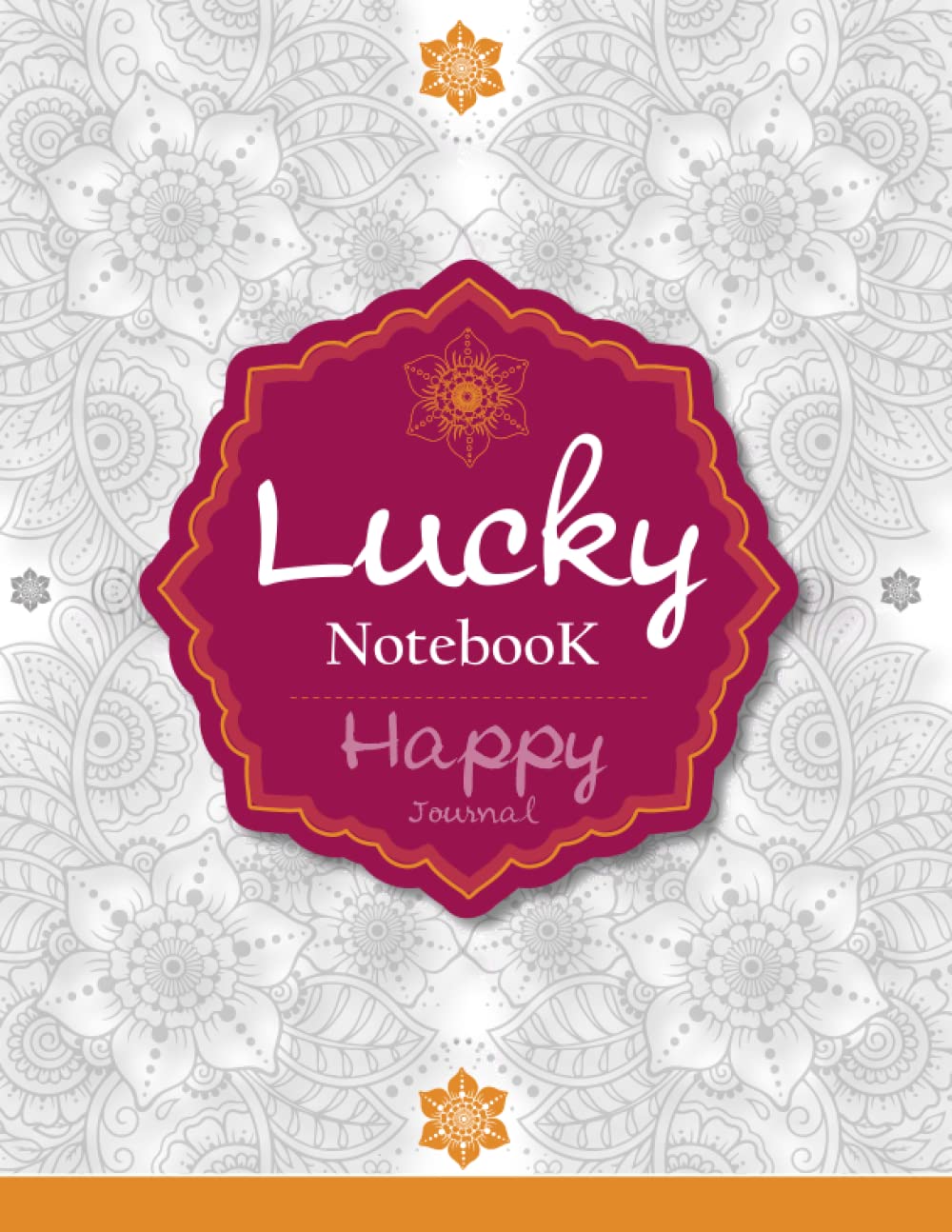 capítulo por capítulo baixar Lucky notebook happy journal: Notebook, Journal, Diary, or Planner ~ 100 Pages with Decorated Interior ~ Format Size: 8.5" x 11"