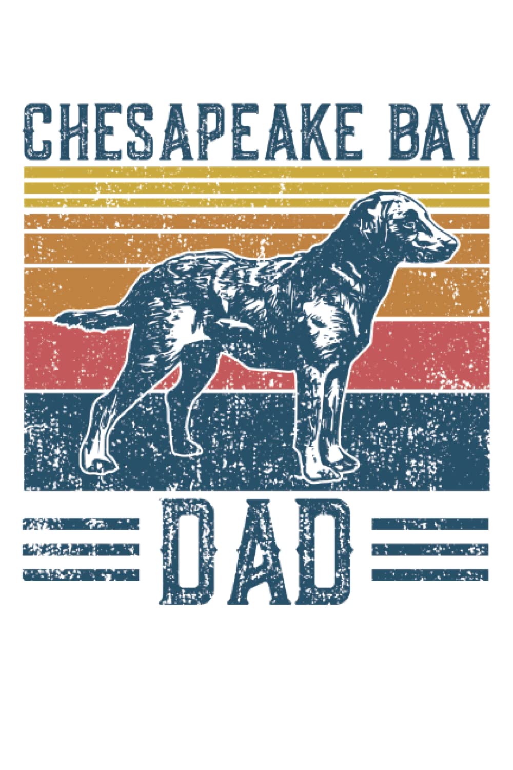 Dog Chesapeake Bay Dad - Vintage Chesapeake Bay Dad: A Journal Size (6 x 9 inches) Notebook | Diary | Planner with 120 Square Grid Pages baixar o livro de graça