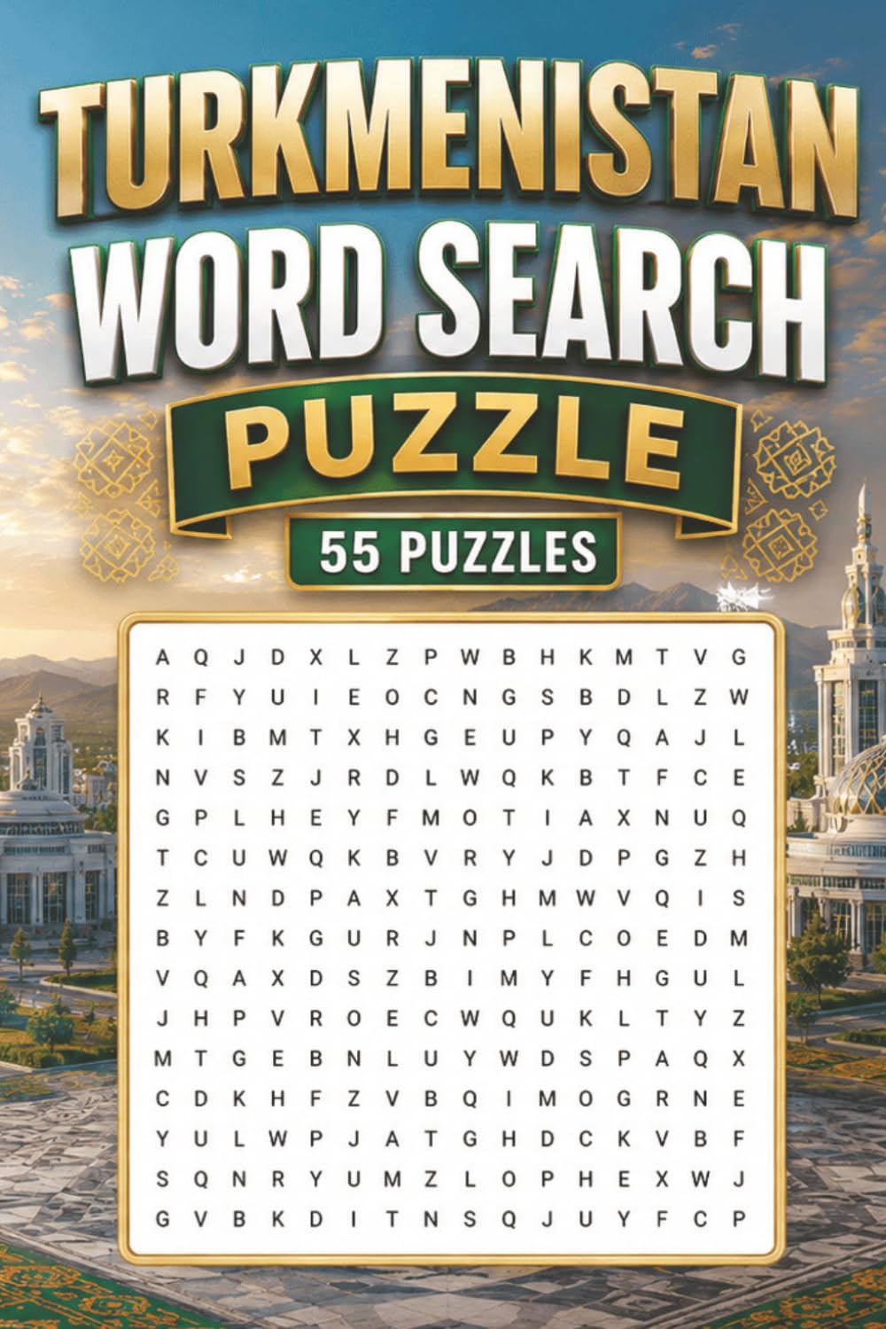 Turkmenistan Word Search Puzzle: 55 Puzzles Word Search about Turkmenistan and More | 6x9 inches, 110 pages | Gift for Turkmenistan & Countries Lover baixar livro de graça