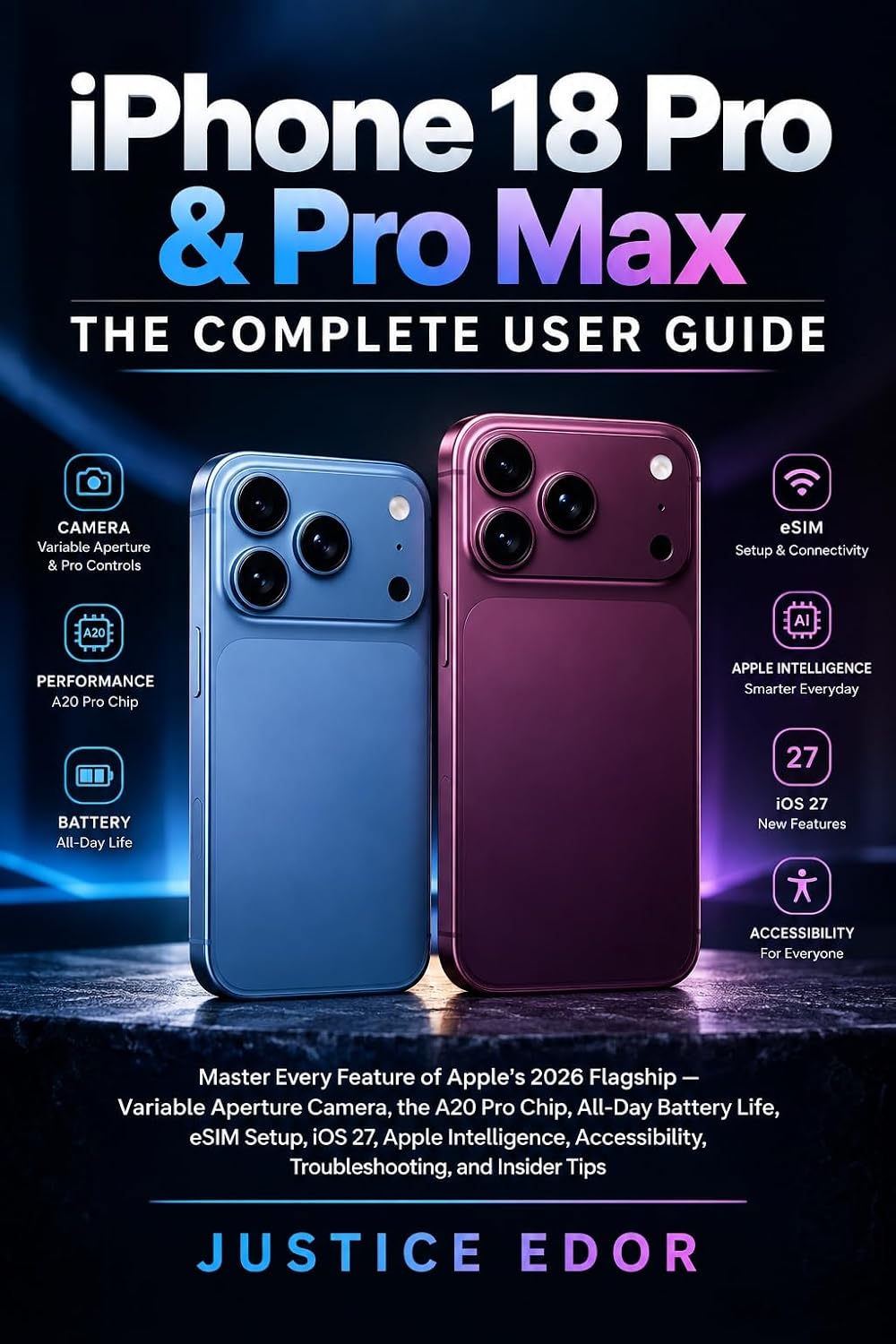 ler totalmente iPhone 18pro and pro Max the complete user guide: Master Every Feature of Apple's 2026 Flagship — Variable Aperture Camera, the A20 Pro Chip, All-Day... iOS 27, Apple Intellig (English Edition)