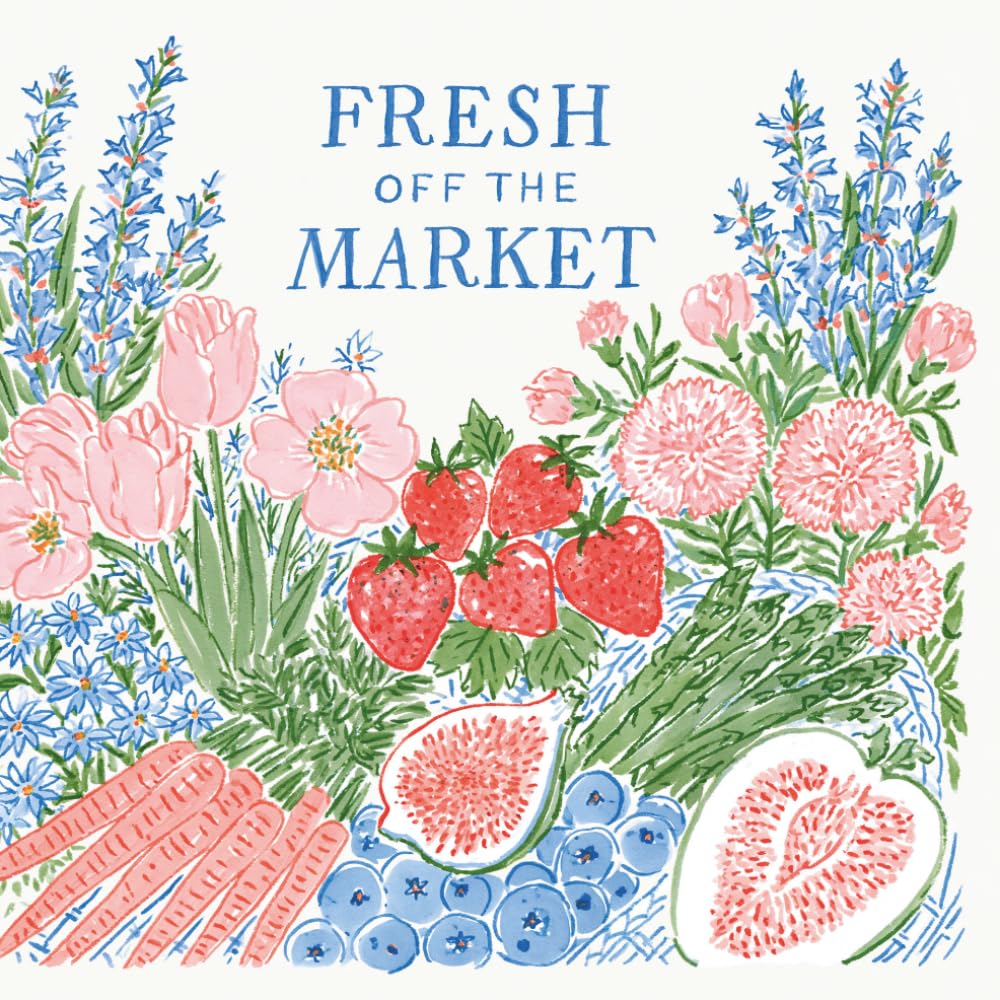 capítulo por capítulo baixar Fresh Off The Market: Engagement or Bridal Shower Party Guest Book and Gift Log | Pink and Blue Floral Illustrated Design | 8.5 x 8.5 Inch Sign In Book for Wishes, Advice and Memories