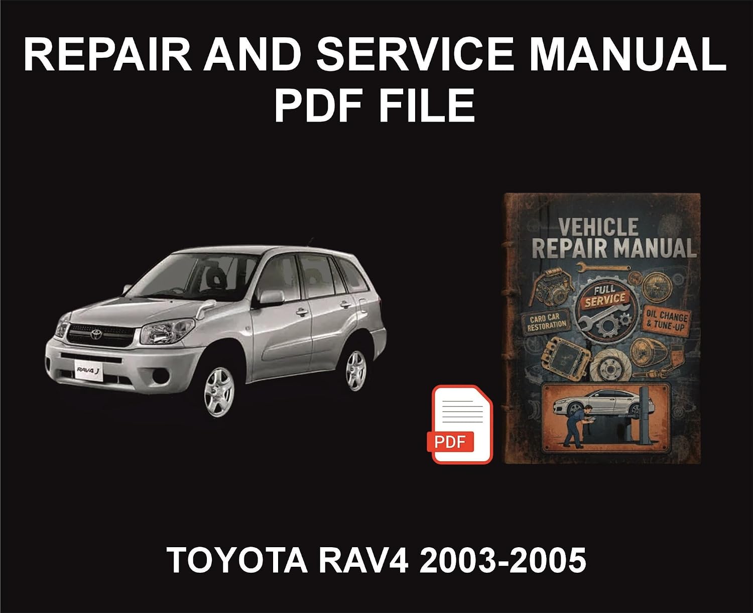 Toyota RAV4 2003-2005 Vehicle Repair Manual, Parts, Wiring, Workshop Book (English Edition) baixar o livro de graça