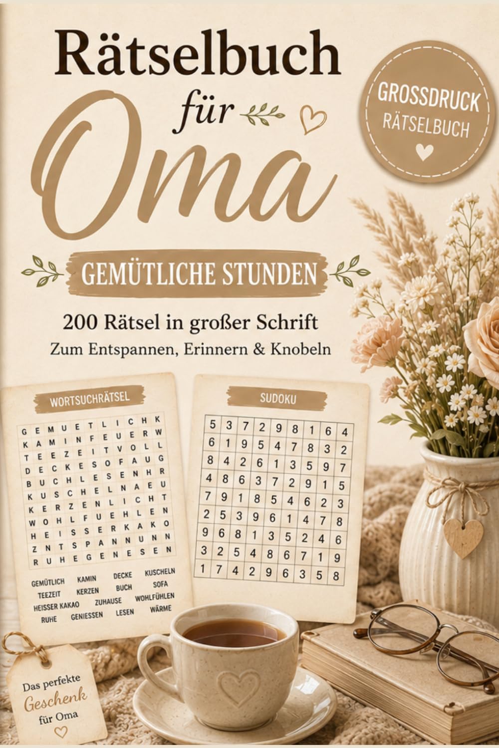 Rätselbuch für Oma – Gemütliche Stunden: 200 Rätsel in großer Schrift zum Knobeln – mit Wortsuchrätseln, Sudoku, Wortsalat und vielen mehr – Oma... Erinnern und Verschenken) (German Edition) baixar o livro de graça