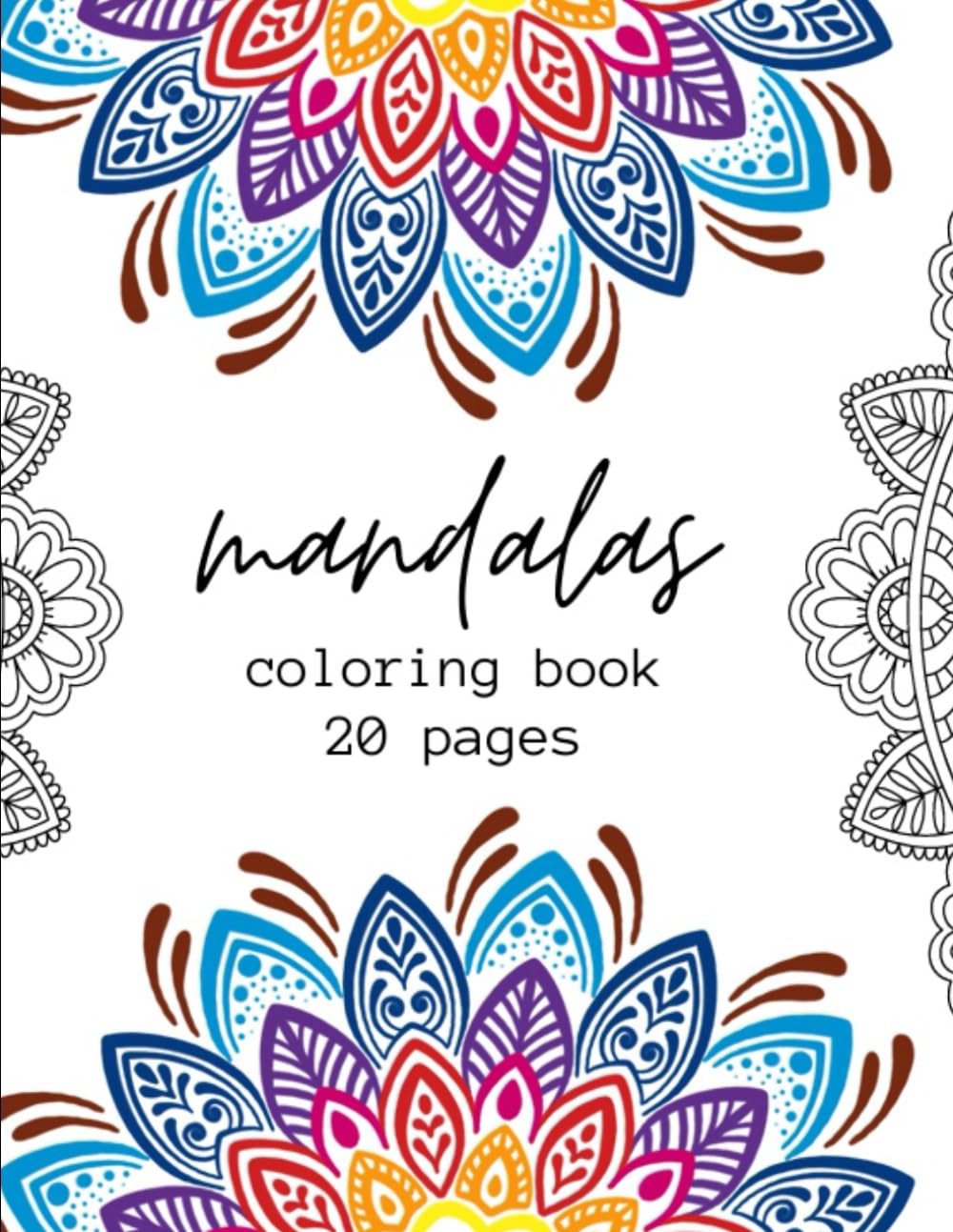 Mandalas Coloring Book 20 Pages: Para aliviar o estresse e estimular a criatividade (Portuguese Edition) baixar o livro de graça