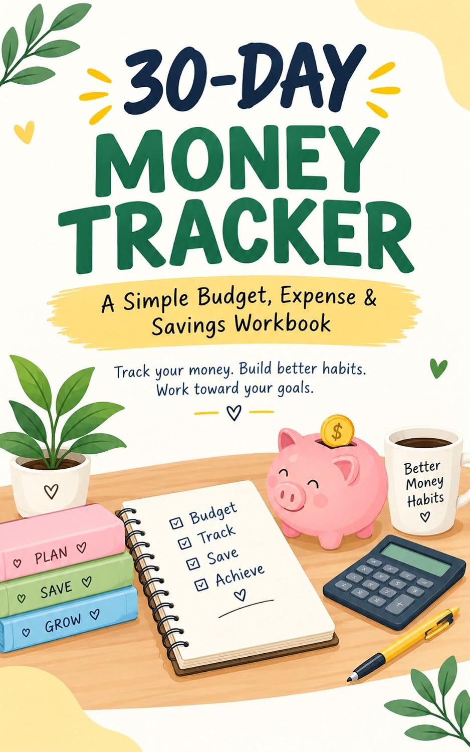 ler totalmente 30-Day Money Tracker: A Simple Budget, Expense & Savings Workbook (English Edition)
