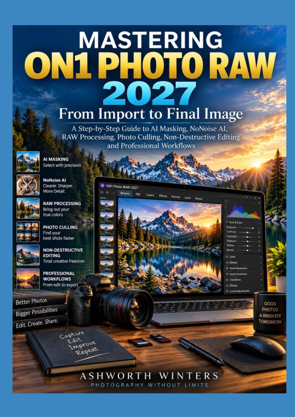 MASTERING ON1 PHOTO RAW 2027: From Import to Final Image: A Step-by-Step Guide to AI Masking, NoNoise AI, RAW Processing, Photo Culling, Non-Destructive Editing and Professional Workflows baixar o livro de graça