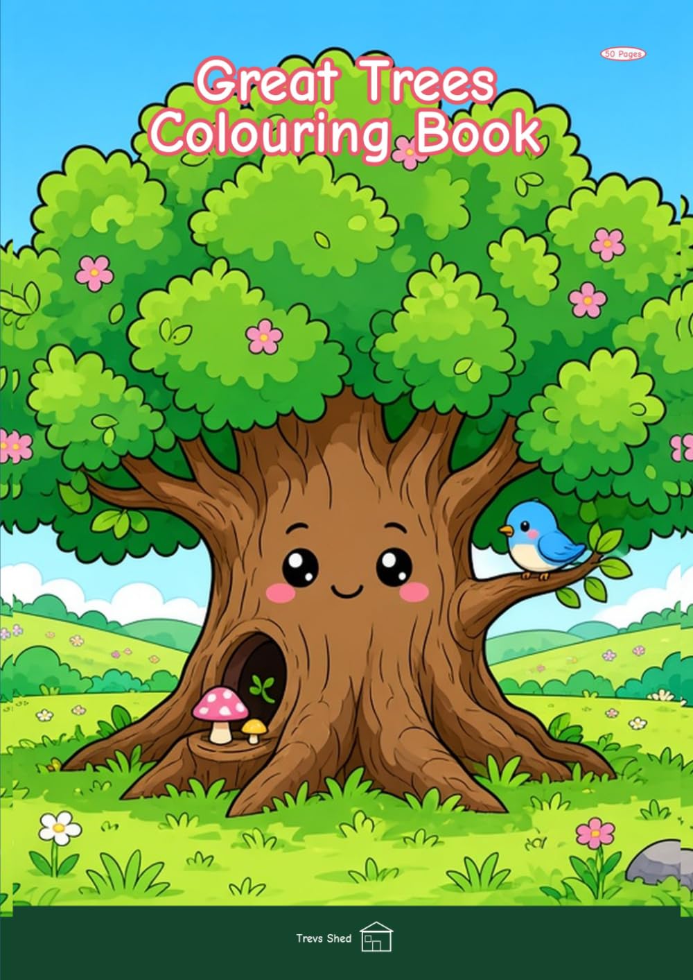 Great Trees Colouring Book: 50 Pages
