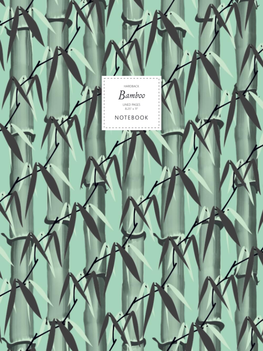 Bamboo Notebook - Lined Pages - 8.25" x 11": (Spring Green Edition) Large Hard Cover 192 lined pages (8.25 x 11 inches / 20.96 x 27.94cm / Near A4) baixar o livro de graça
