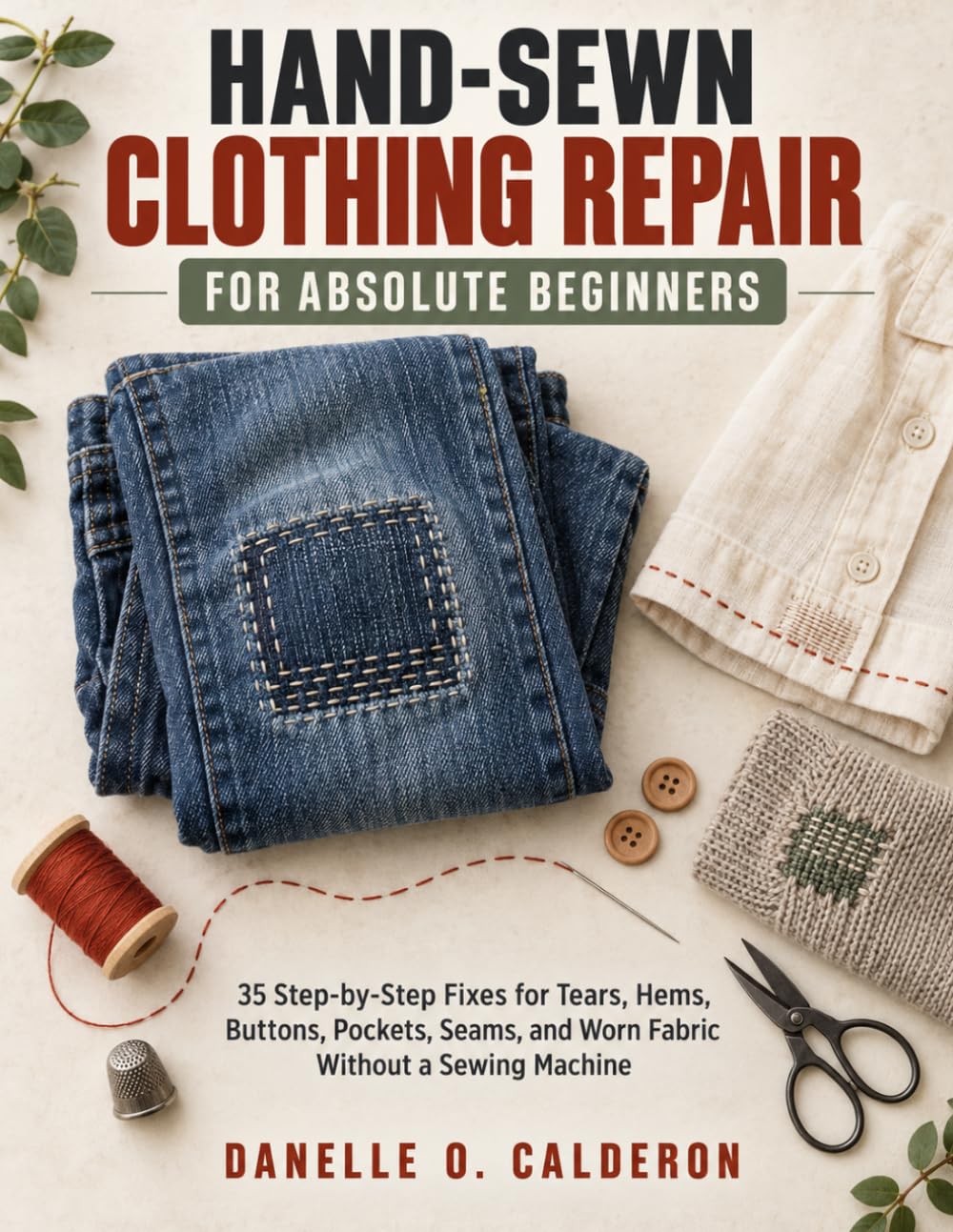 capítulo por capítulo baixar HAND-SEWN CLOTHING REPAIR FOR ABSOLUTE BEGINNERS: 35 Step-by-Step Fixes for Tears, Hems, Buttons, Pockets, Seams, and Worn Fabric Without a Sewing Machine