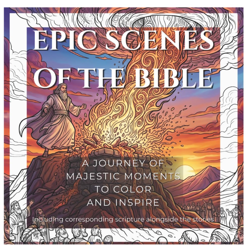capítulo por capítulo baixar EPIC SCENES OF THE BIBLE - A Journey of Majestic Moments to Color and Inspire (Coloringbook for Adults): Including corresponding Scripture alongside the Stories