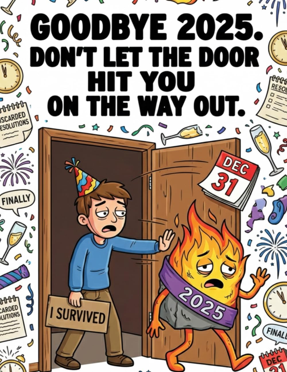 capítulo por capítulo baixar Goodbye 2025: Don't Let the Door Hit You On The Way Out: A Funny & Sarcastic Adult Coloring Book for Stress Relief