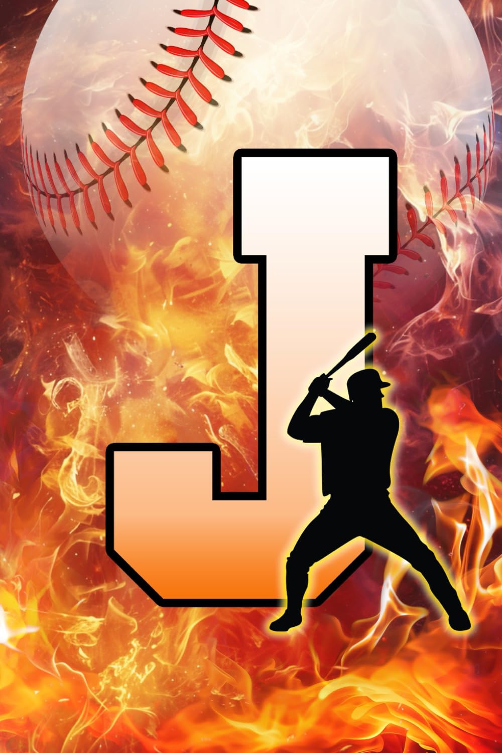 capítulo por capítulo baixar J: Letter "J" Initial Baseball Player and Fire Flames Personalized Name Monogram Notebook - College-Ruled Personal Journal, Writing Pad, or Diary for Baseball Fans - 110 Pages, 6x9