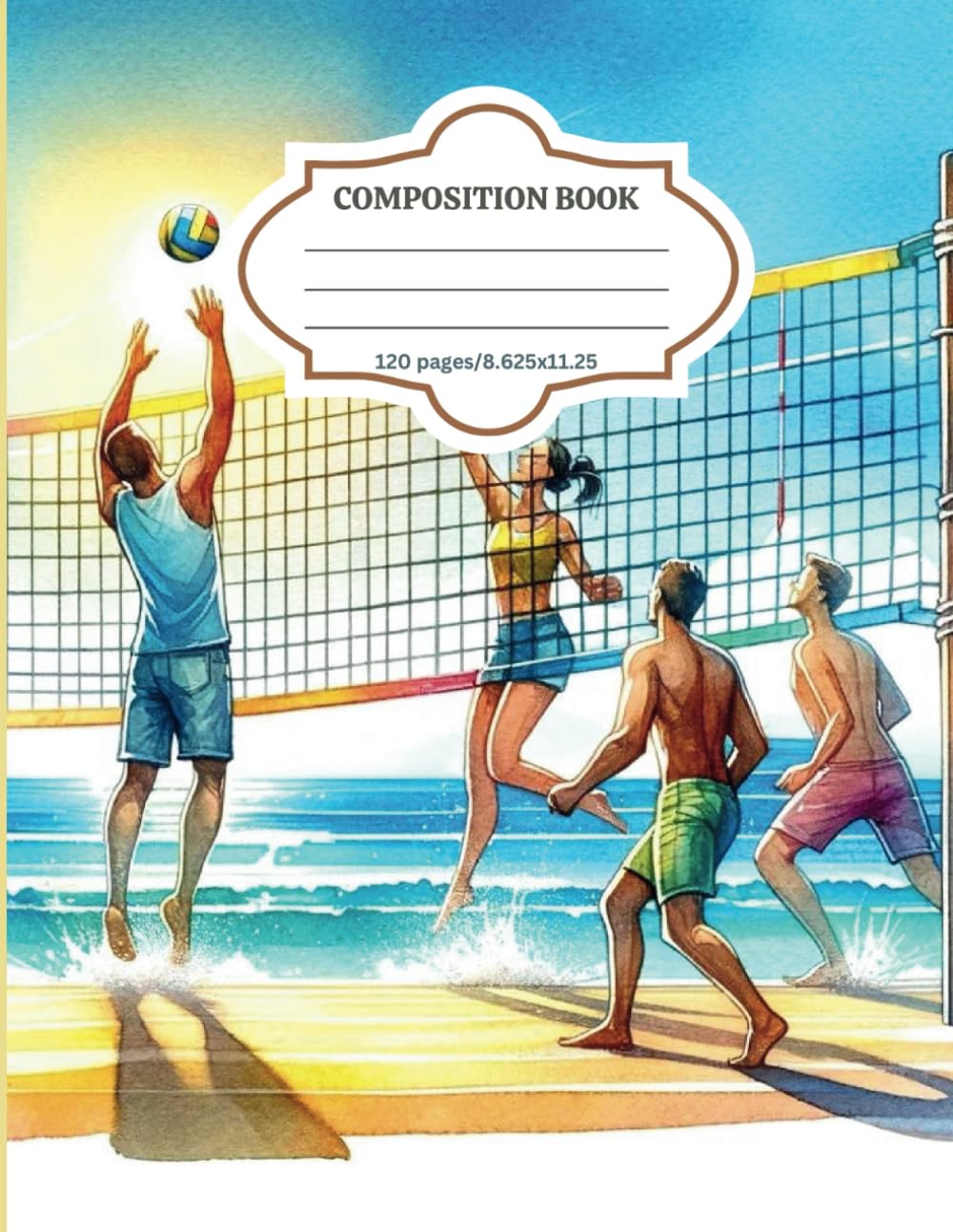 capítulo por capítulo baixar Volleyball Composition Notebook:Volleyball Vibes:Notes and Strategies: College-Ruled Paper 120 pages: Gift for Volleyball Lovers,School,Kids,Teen,and Adults