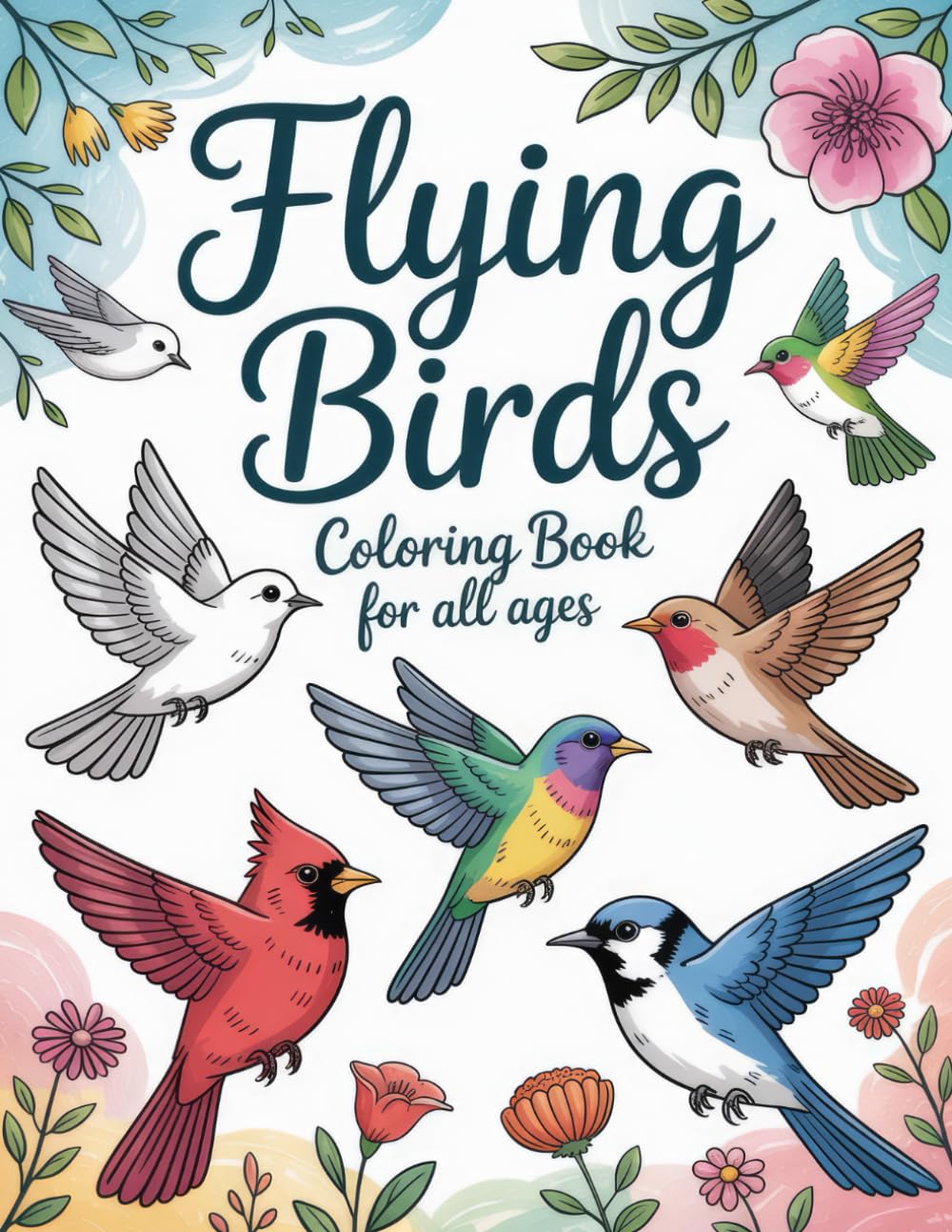ler totalmente Flying Birds Coloring Book for All Ages: Lively Scenes of Soaring Birds to Spark Creativity and Provide a Relaxing Art Experience for Everyone