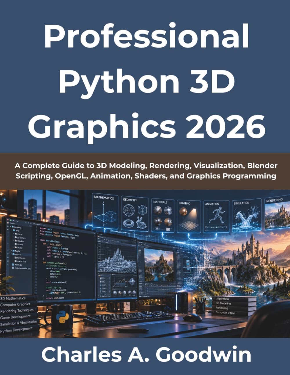 ler totalmente Professional Python 3D Graphics 2026: A Complete Guide to 3D Modeling, Rendering, Visualization, Blender Scripting, OpenGL, Animation, Shaders, and Graphics Programming