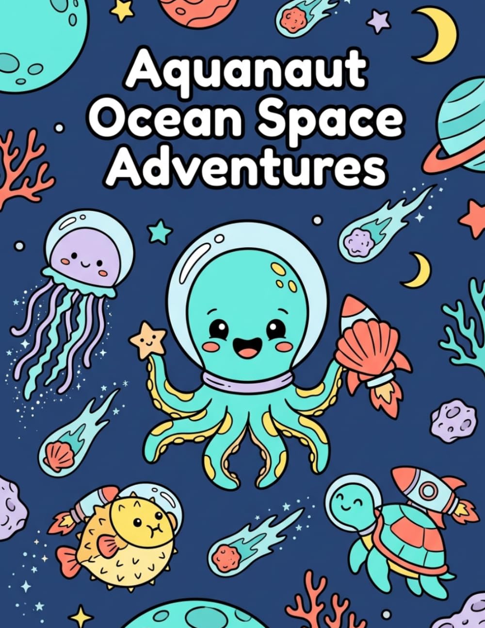 Aquanaut Ocean Space Adventures: Colouring Book baixar o livro de graça