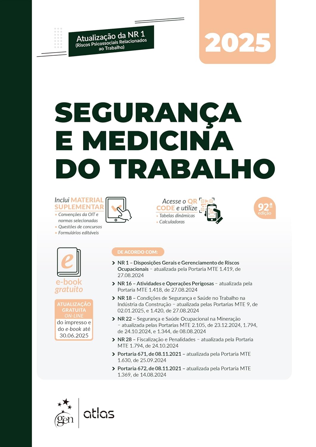 Segurança e Medicina do Trabalho - 92ª Edição 2025 baixar livro de graça