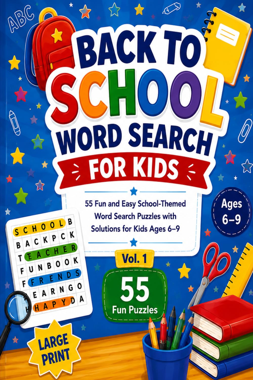 Back to School Word Search for Kids: Word Searches with Easy-to-Read Print about School Supplies, Classroom Life, Friends, Learning and More (6x9... Time (Fun Word Search for Kids Collection) baixar o livro de graça