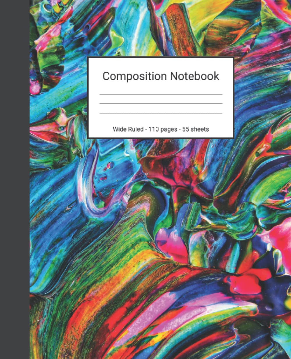 capítulo por capítulo baixar Composition Notebook: Wide Ruled Paper Notebook Journal - Colorful Blue Green And Red Abstract Painting - Blank Wide Lined Workbook