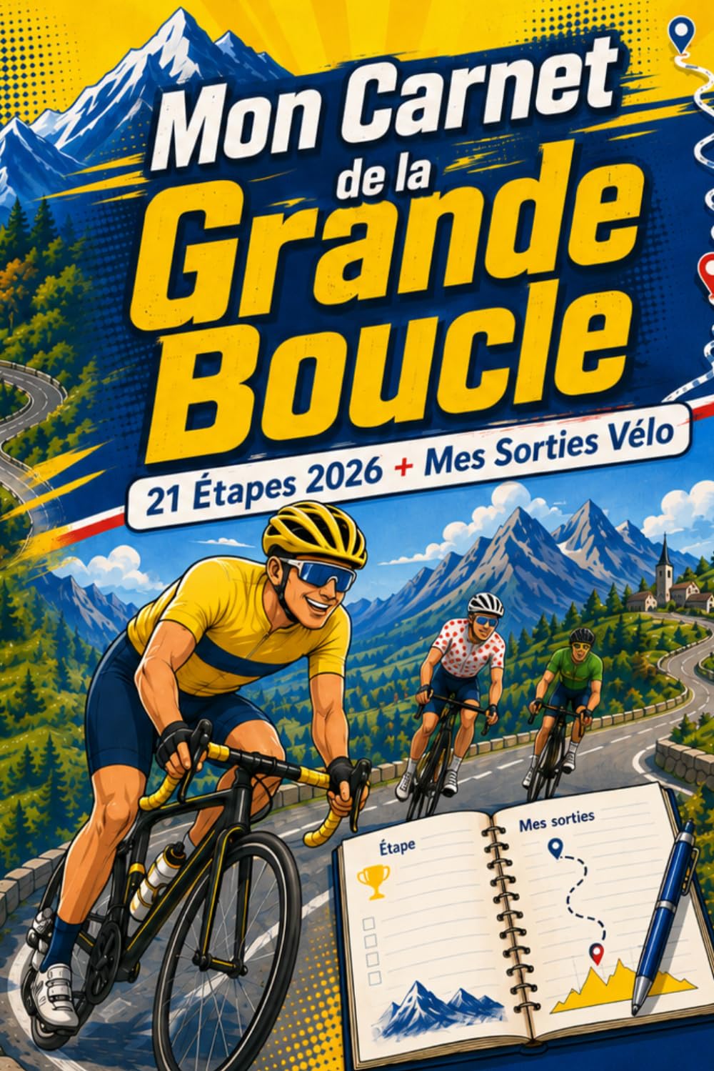capítulo por capítulo baixar Mon Carnet de la Grande Boucle: 21 Étapes & Mes Sorties Vélo · Le Journal du Cycliste Amateur (French Edition)