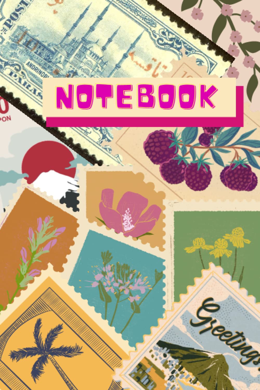 Notebook: Stamp Themed Journal, 120 pages, Ideal for Mom Dad and Kids baixar livro de graça