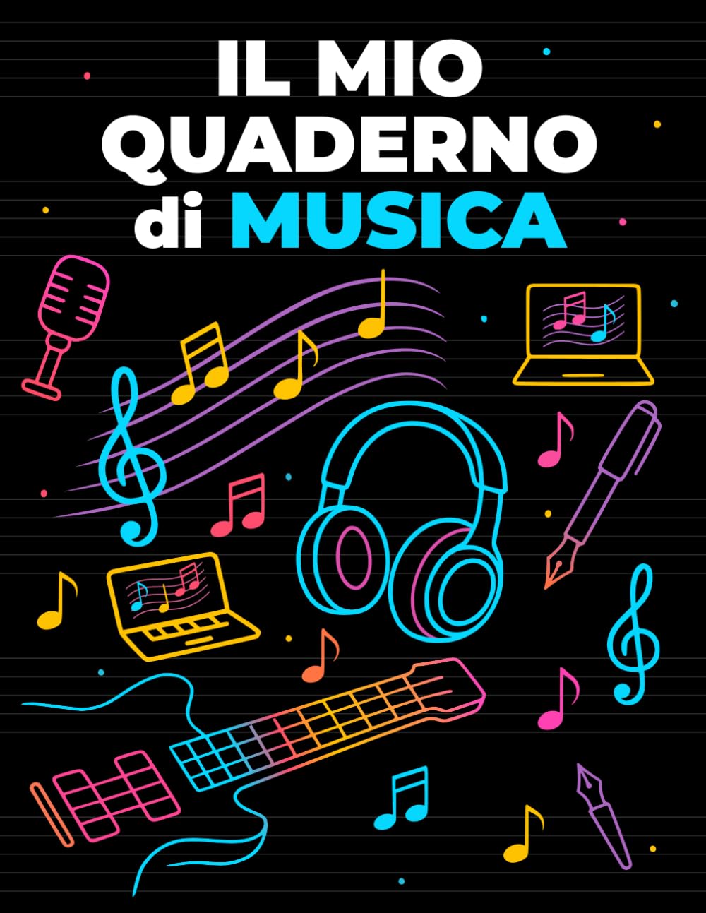 Il Mio Quaderno Di Musica Pentagrammato 6 Righi: Pentagramma con Indice e Pagine Numerate – Per Bambini, Studenti e Musicisti – Grande Formato per Pianoforte, Chitarra e Canto baixar o livro de graça