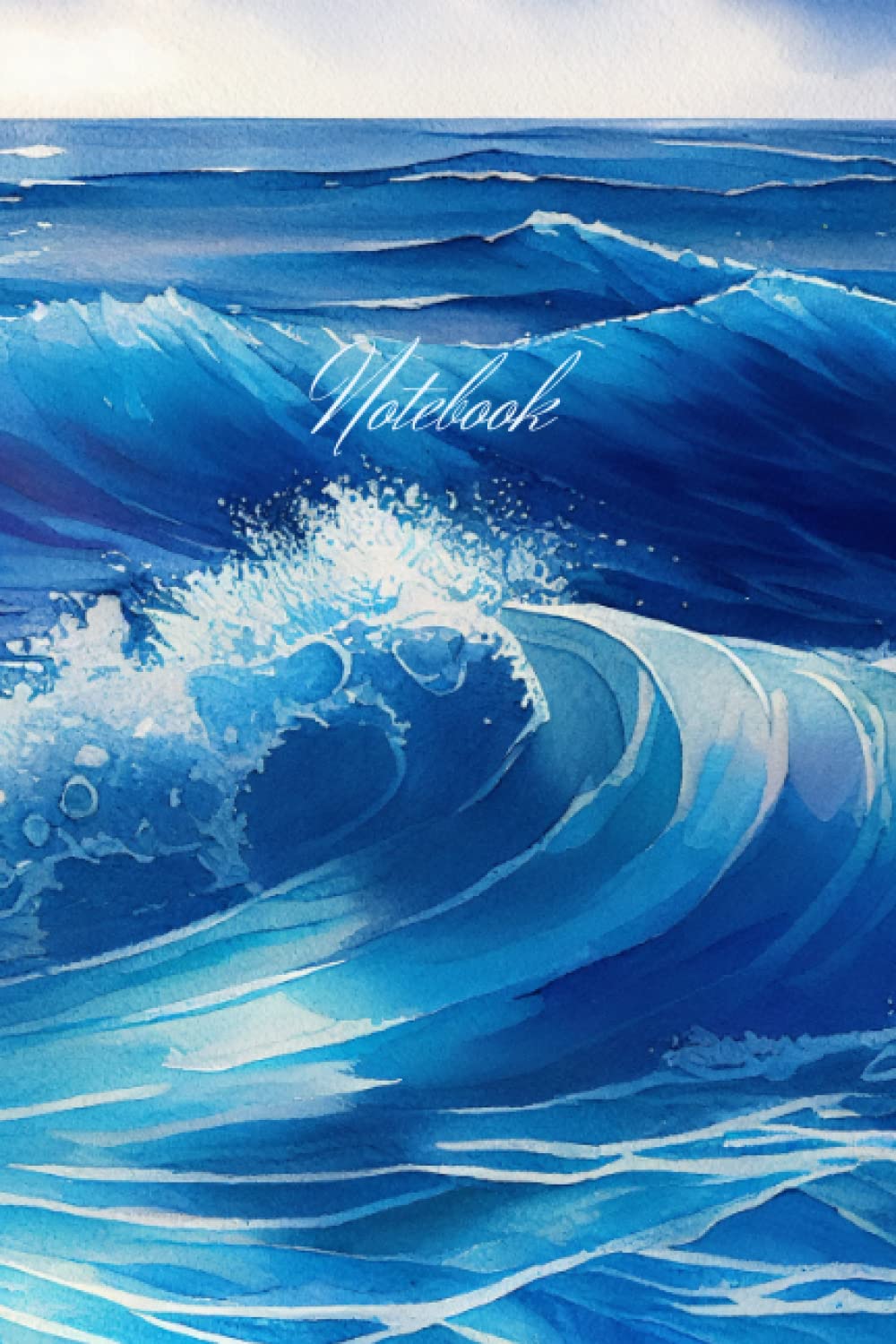 capítulo por capítulo baixar Notebook: Blue ocean waves painting Cover, 122 Pages, 6x9 Inches, Good for taking notes and journaling.