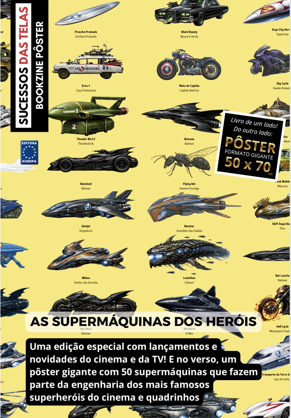 SuperMáquinas - A Engenharia dos SuperHeróis (Versão lisa, sem dobras, enviada em tubo protetor) - Superpôster Sucesso das Telas baixar o livro de graça