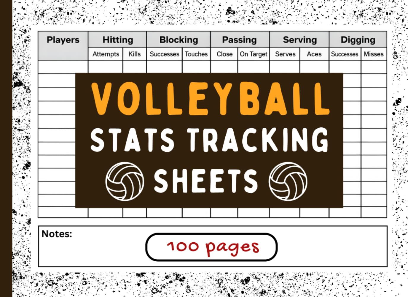 Volleyball Stats Tracking Sheets: Game & Practice Stat Tracker for Recording Player Performance, Skills, and Match Data for Teams and Coaches baixar o livro de graça