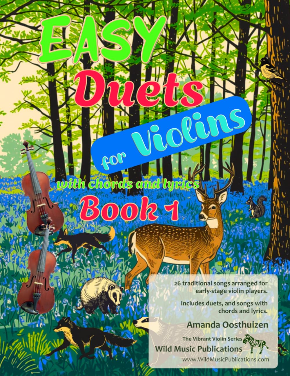 Easy Duets for Violins Book 1: 26 well-known songs arranged for early-stage violin players with chords and lyrics (Violin Duets for Beginners and Improvers) baixar o livro de graça