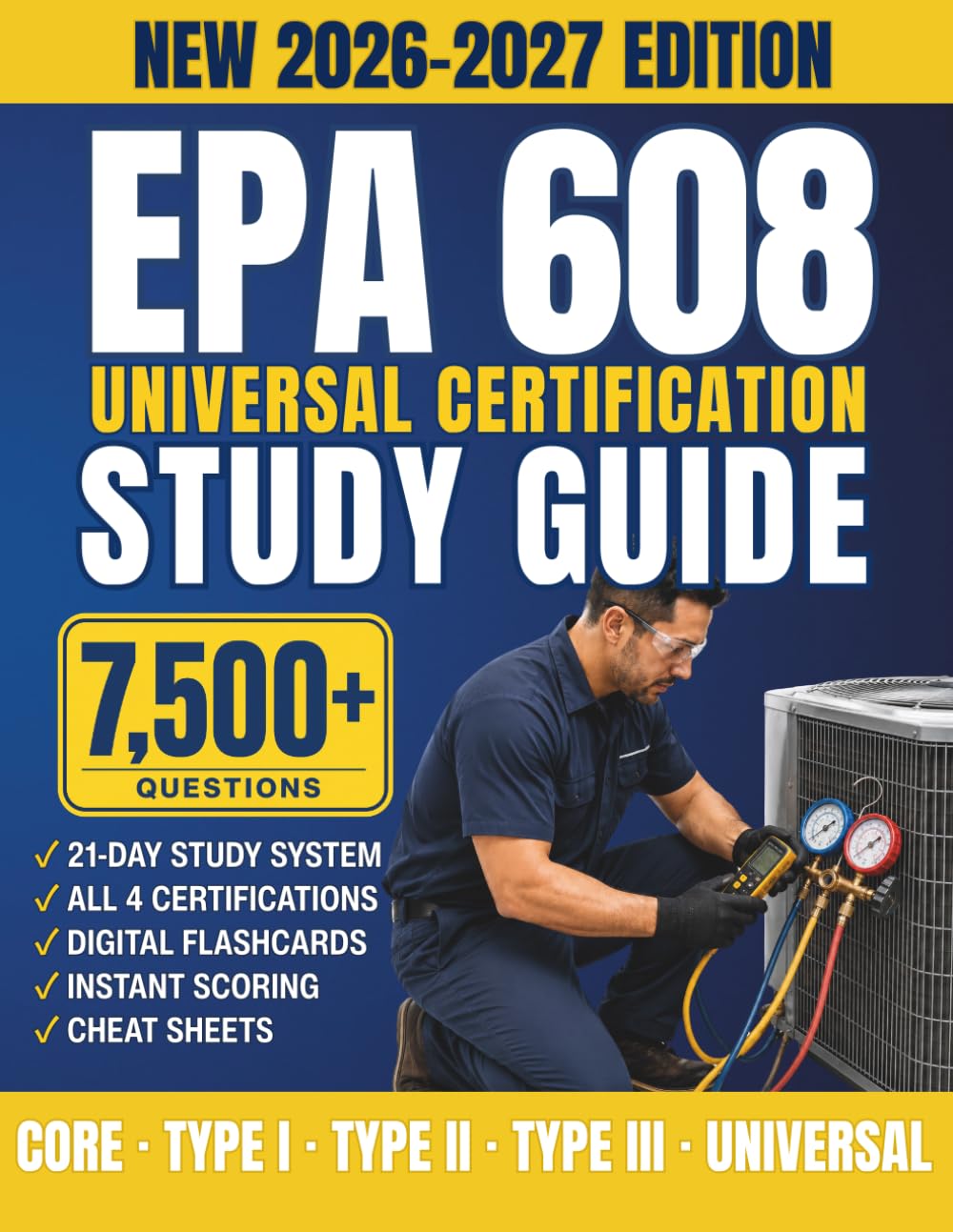 capítulo por capítulo baixar EPA 608 Universal Certification Study Guide: Get Certified and Work Legally on HVAC/R Systems. Pass on Your First Try with the 21-Day Study System, 4 Practice Tests & 7,500+ Questions