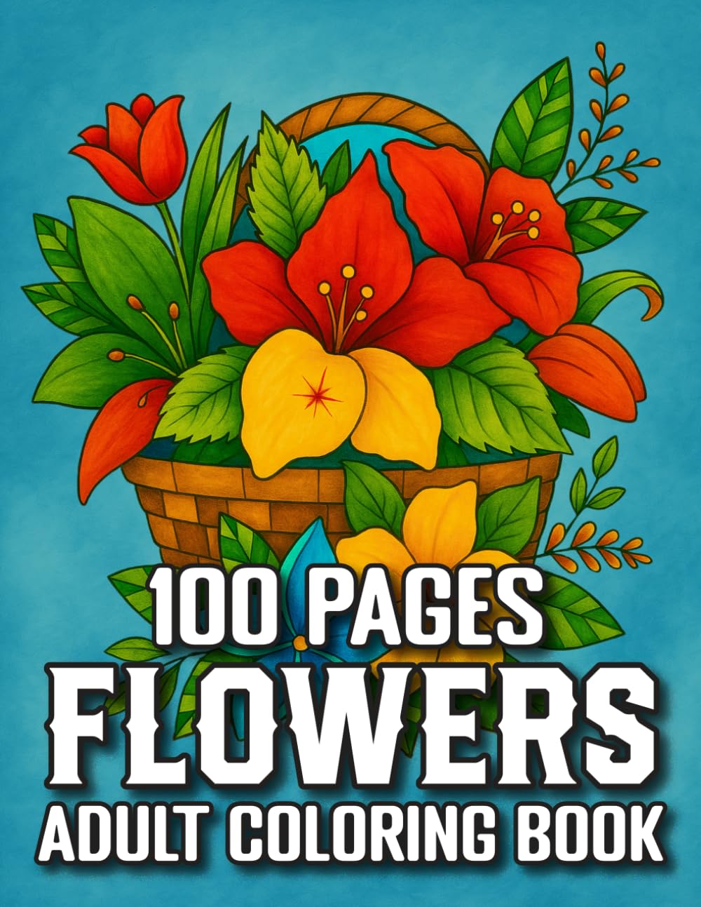 100 Page Flowers Adult Coloring Book: Beautiful Flower Designs, Vases with Bouquets, and Floral Pattern Coloring Pages for Adults and Seniors | Easy... Beginners (Flowers 2025 New Coloring Book) baixar livro de graça