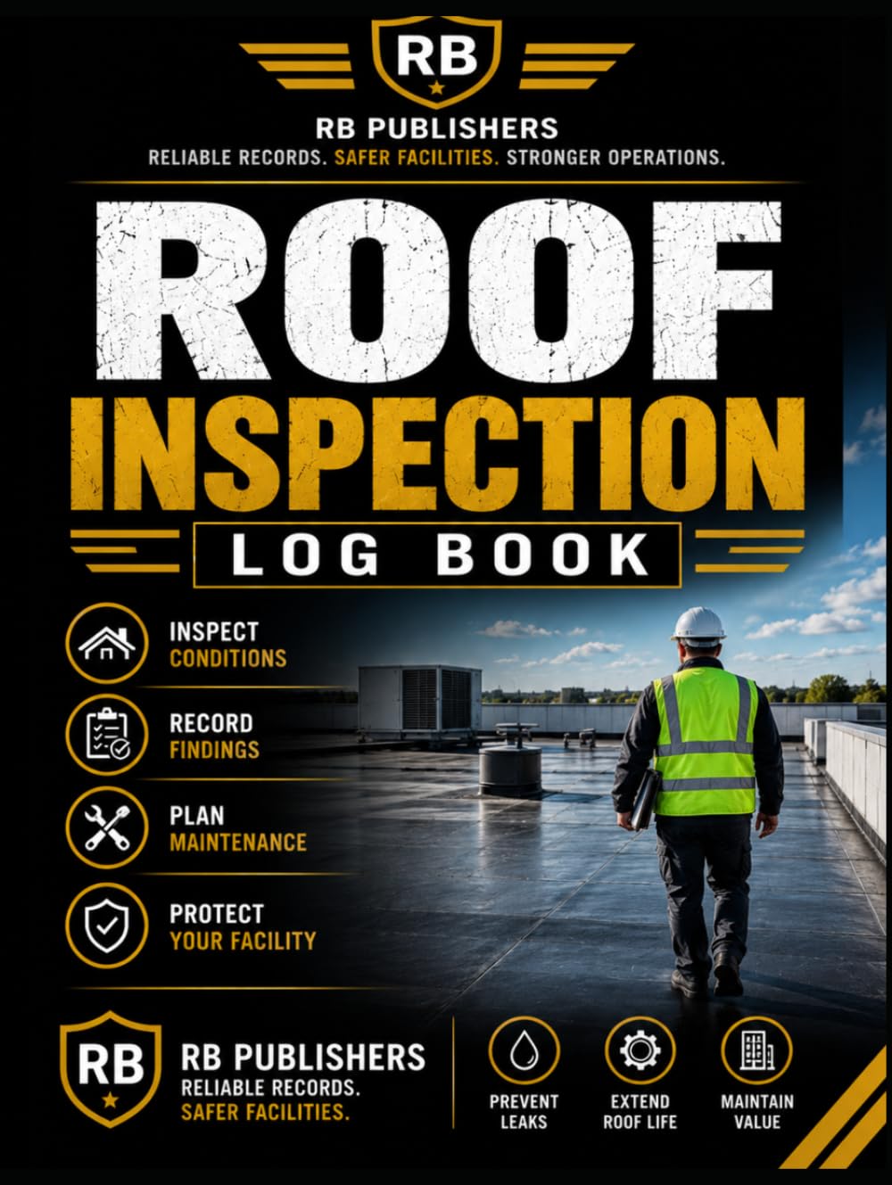 Roof Inspection Log Book: Professional Roof Condition, Maintenance, Leak, Drainage and Repair Inspection Record for Commercial Buildings and Facilities baixar livro de graça