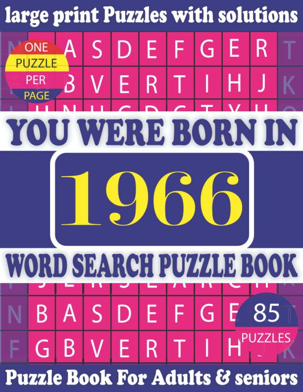 ler totalmente You Were Born In 1966: Word Search Puzzle Book: Puzzles Games For Seniors adults And More With Solutions