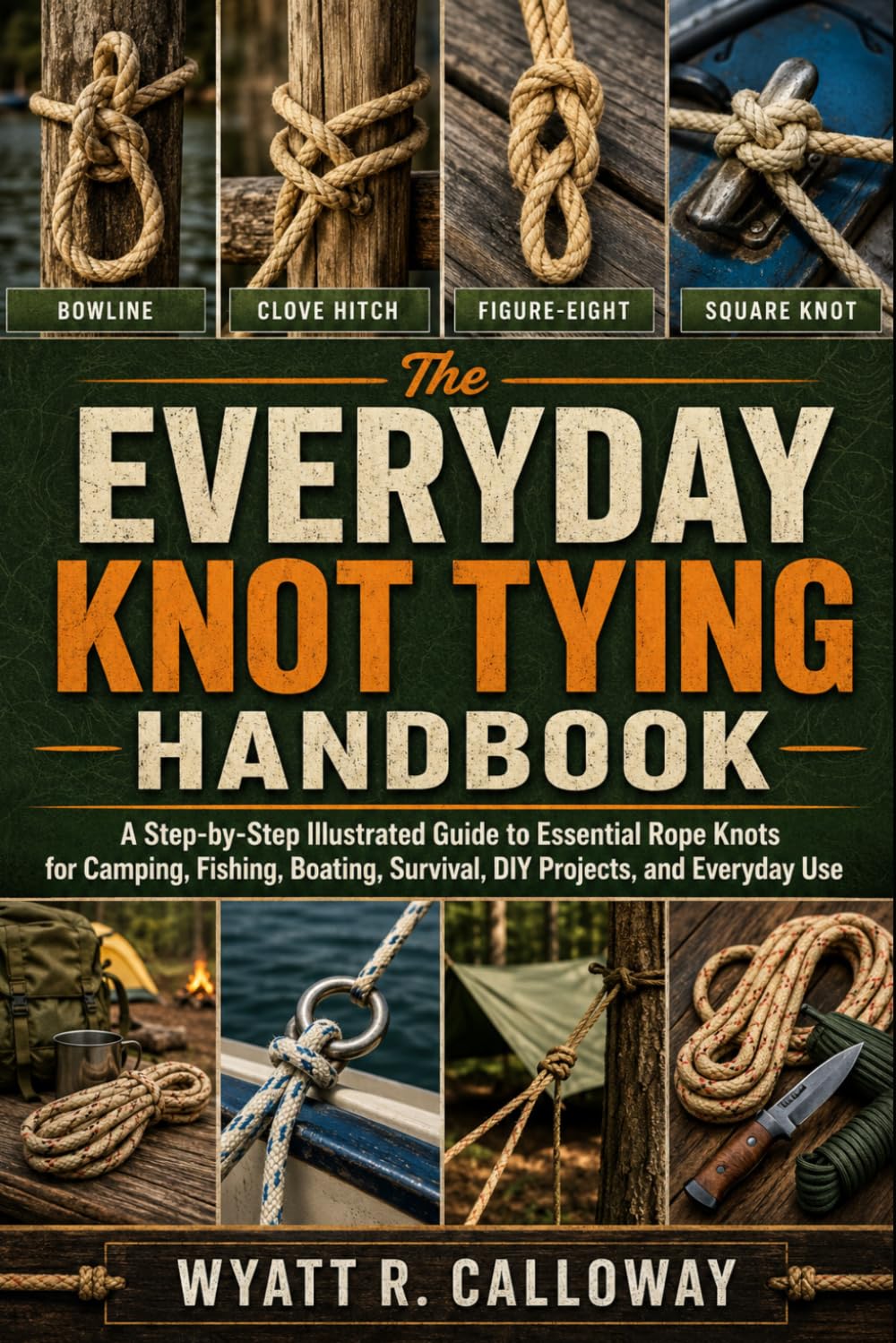ler totalmente The Everyday Knot Tying Handbook: A Step-by-Step Illustrated Guide to Essential Rope Knots for Camping, Fishing, Boating, Survival, DIY Projects, and Everyday Use