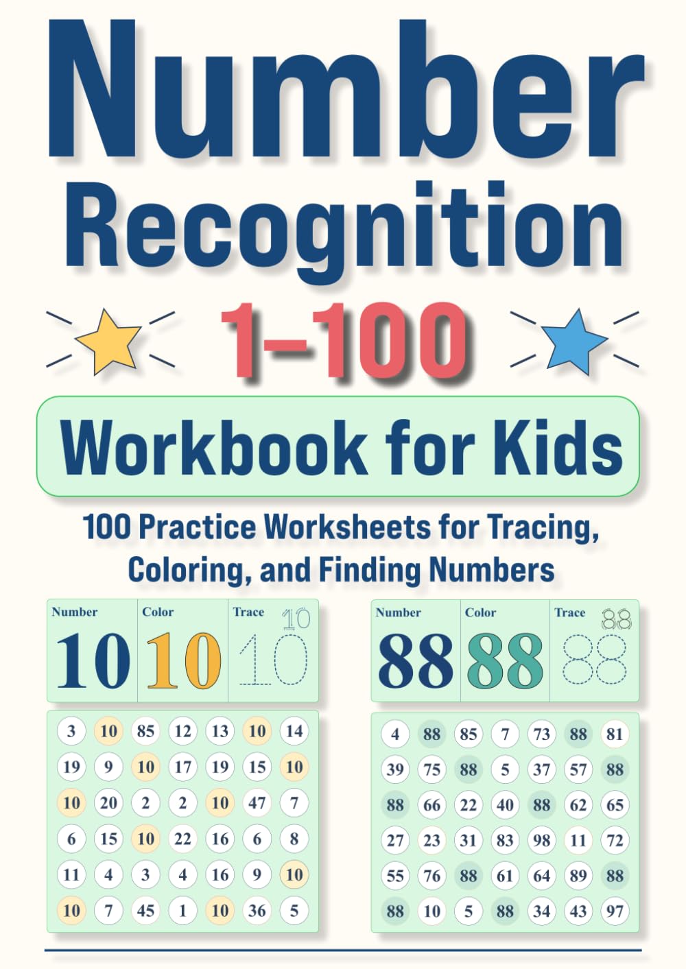Number Recognition 1–100 Workbook for Kids: 100 Practice Worksheets for Tracing, Coloring, and Finding Numbers baixar o livro de graça