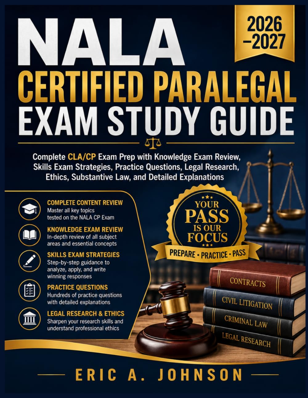 NALA Certified Paralegal Exam Study Guide 2026–2027: Complete CLA/CP Exam Prep with Knowledge Exam Review, Skills Exam Strategies, Practice Questions,... Substantive Law, and Detailed Explanations baixar livro de graça
