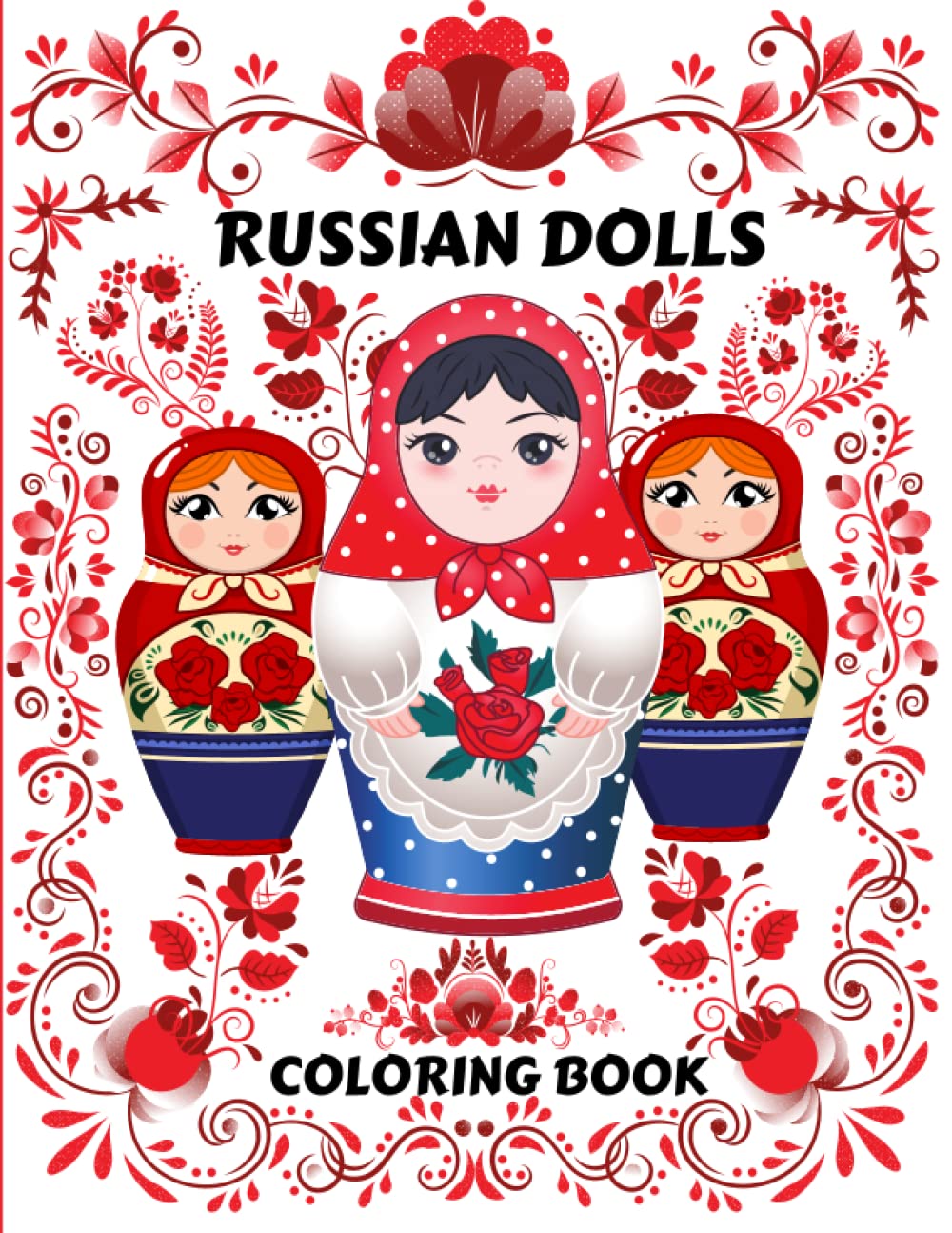 ler totalmente Russian Dolls Coloring Book: Cute Easy unique & Beautiful Designs of russian nesting dolls for Calming Stress for Beginners, Seniors, Adults and Kids to Color for Creative Activity and Relaxation