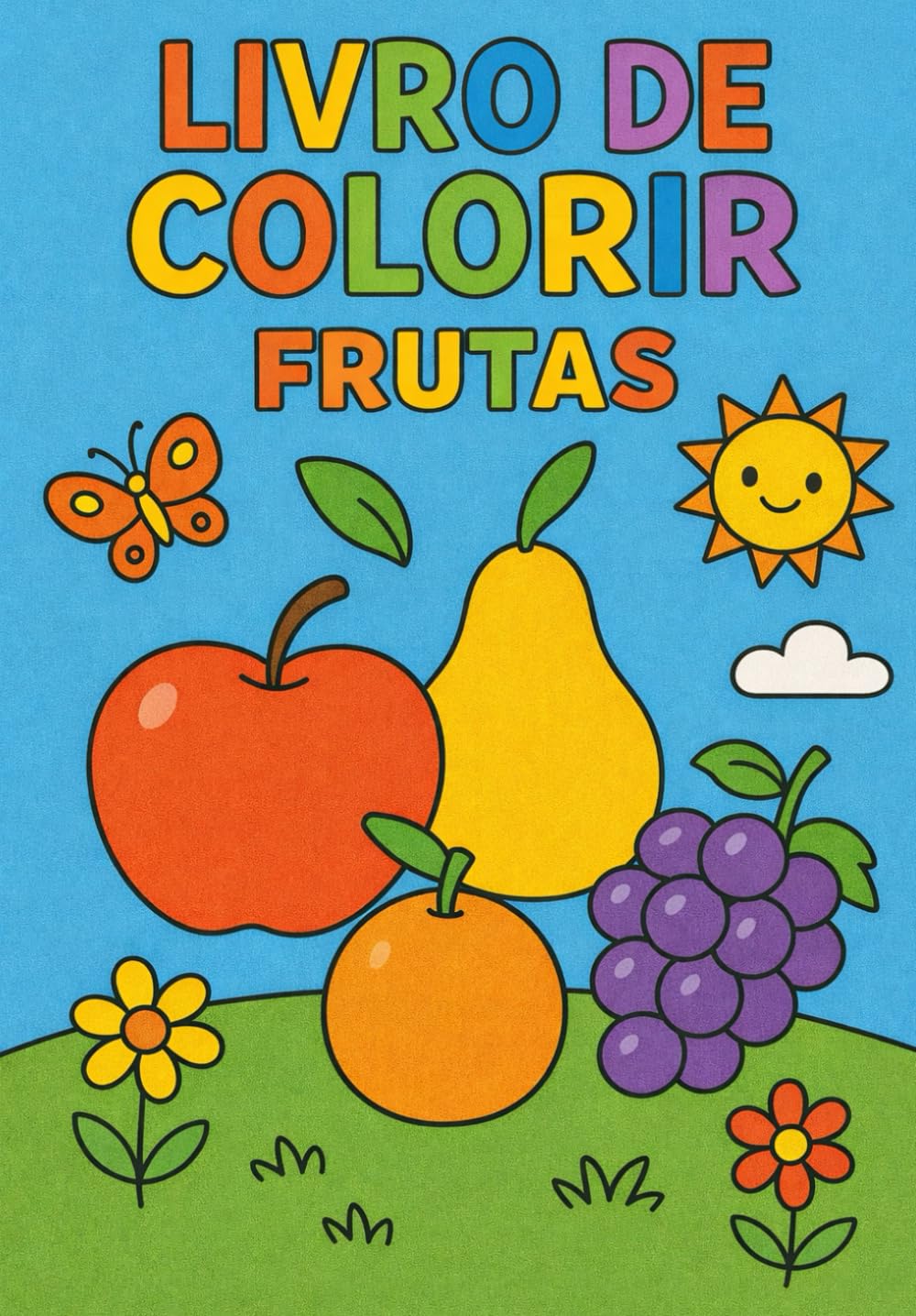 LIVRO DE COLORIR FRUTAS (Portuguese Edition) baixar o livro de graça
