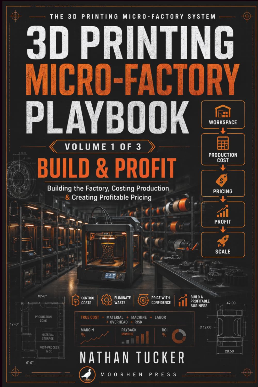 capítulo por capítulo baixar 3D Printing Micro-Factory Playbook, Volume 1: Build & Profit - Building the Factory, Costing Production & Creating Profitable Pricing