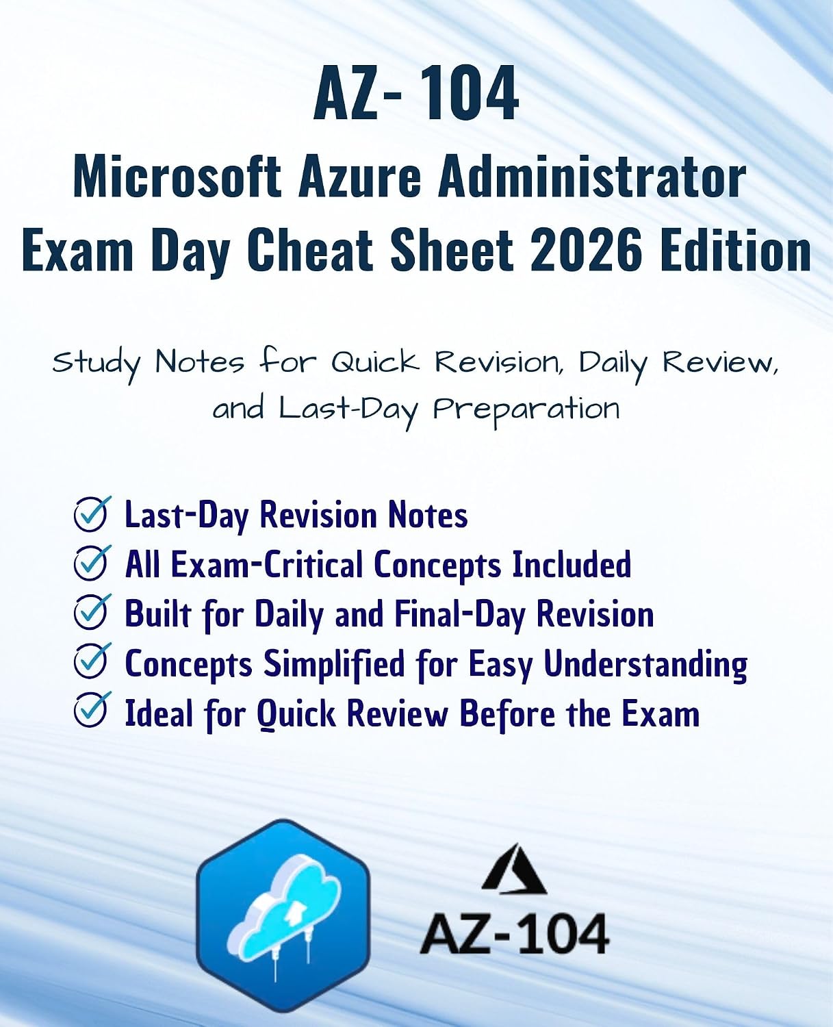 capítulo por capítulo baixar AZ-104: Microsoft Azure Administrator Exam Day Cheat Sheet – 2026 Edition: Study Notes for Quick Revision,Daily Review & Last-Day Preparation | Exam-Critical... Technology Books Book 62) (English Edition)