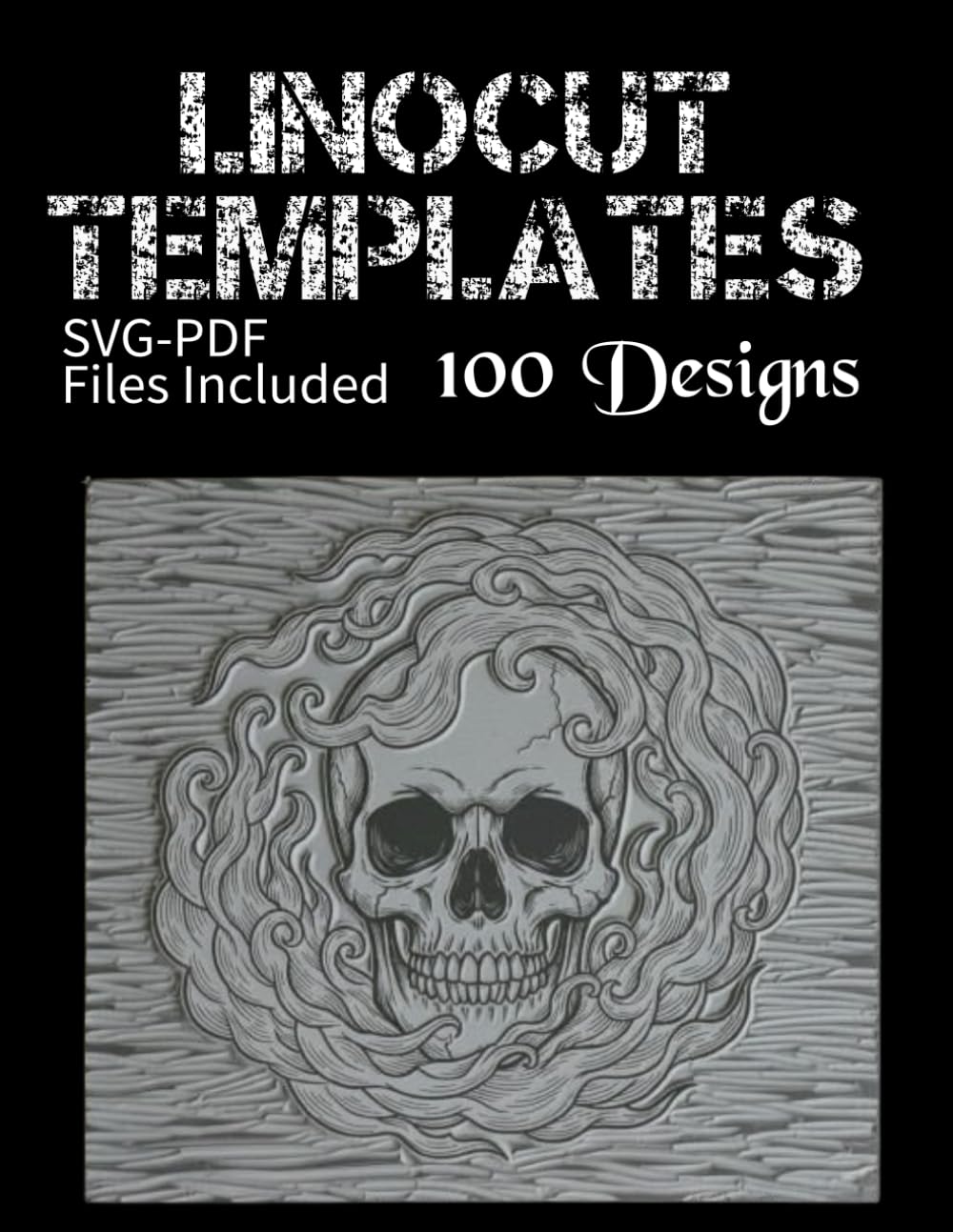 Linocut templates Creepy & Spooky: 100 designs for Block Carving and Printmaking, with Digital Files ( pdf and svg ) Included baixar o livro de graça
