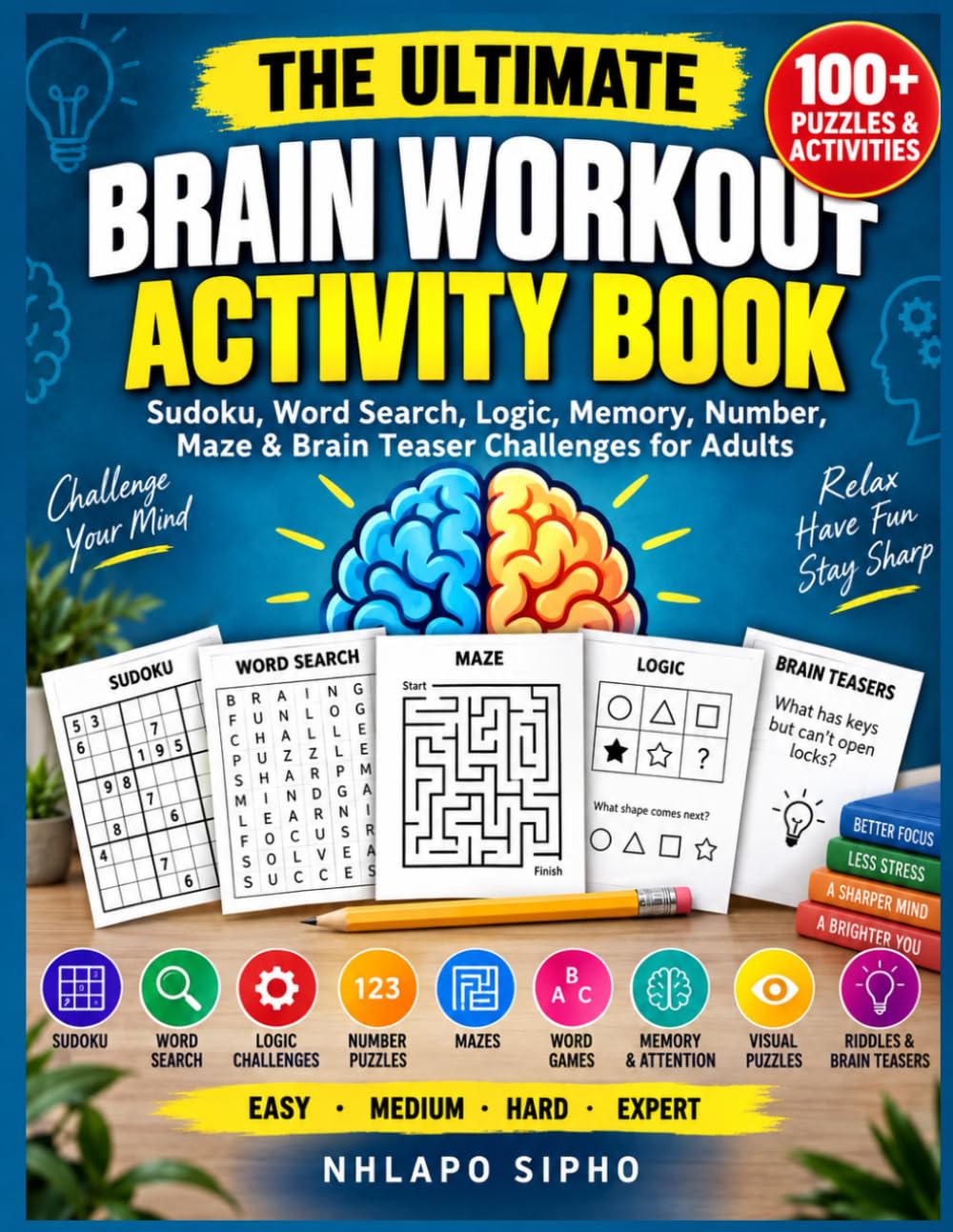 capítulo por capítulo baixar The Ultimate Brain Workout Activity Book: 100+ Sudoku, Word Search, Logic, Memory, Number, Maze & Brain Teaser Challenges for Adults