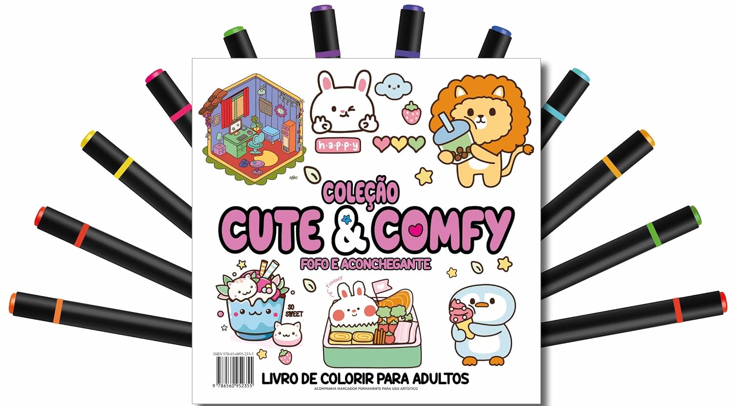 Cute & Comfy Coloring Book for Adults - Fofo e Aconchegante - Livro de Colorir Adulto baixar o livro de graça