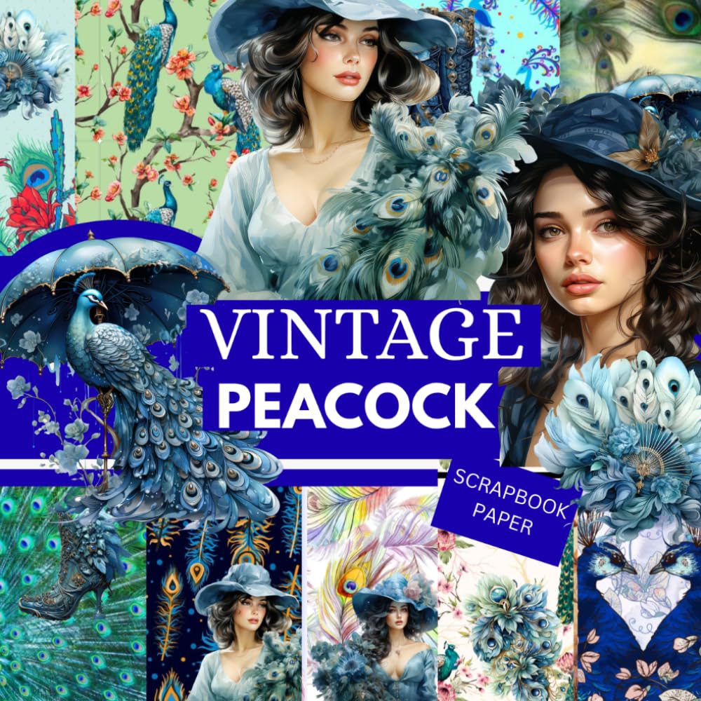 capítulo por capítulo baixar VINTAGE PEACOCK SCRAPBOOK PAPER: This is VICTORIAN REGAL theme-used in DIY JUNK JOURNALS, ORIGAMI, COLLAGE