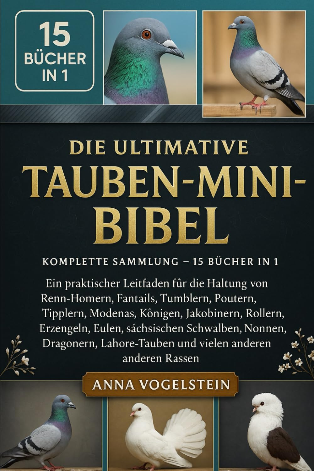 Die Ultimative Tauben-Mini-Bibel: Komplette Sammlung - 15 Bücher In 1: Ein praktischer Leitfaden für die Haltung von Renn-Homern, Fantails, Tumblern,... Rollern, Erzengeln, Eulen, sächsischen... baixar o livro de graça