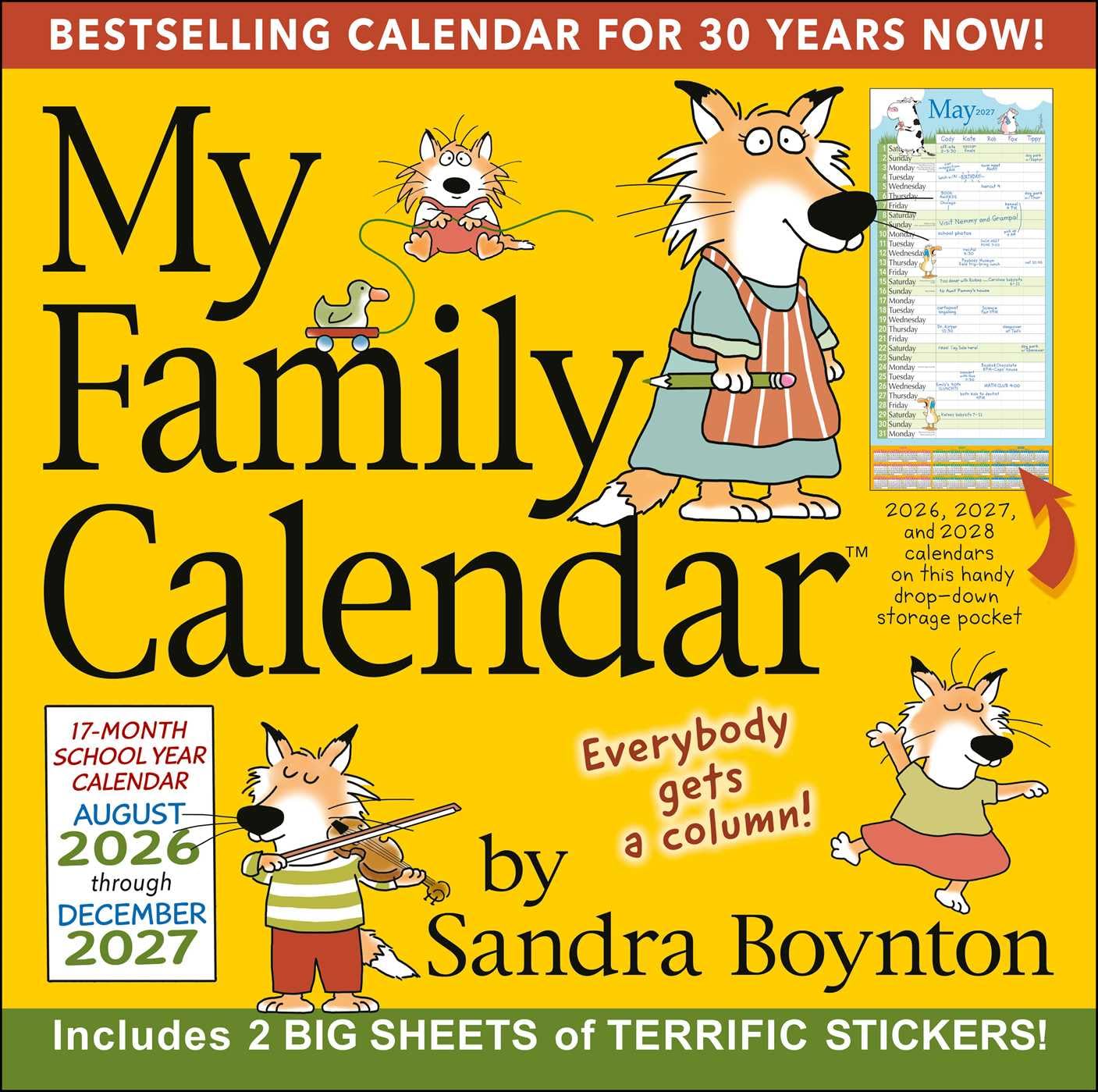 Sandra Boynton's 17-Month 2026-2027 My Family Wall Calendar with Stickers baixar livro de graça
